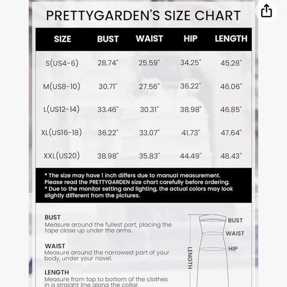 PRETTYGARDEN Womens Summer Bodycon Maxi Tube Dress Ribbed Strapless Side Slit - Picture 4 of 7